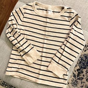 Toddler Striped Waffle-Knit Top